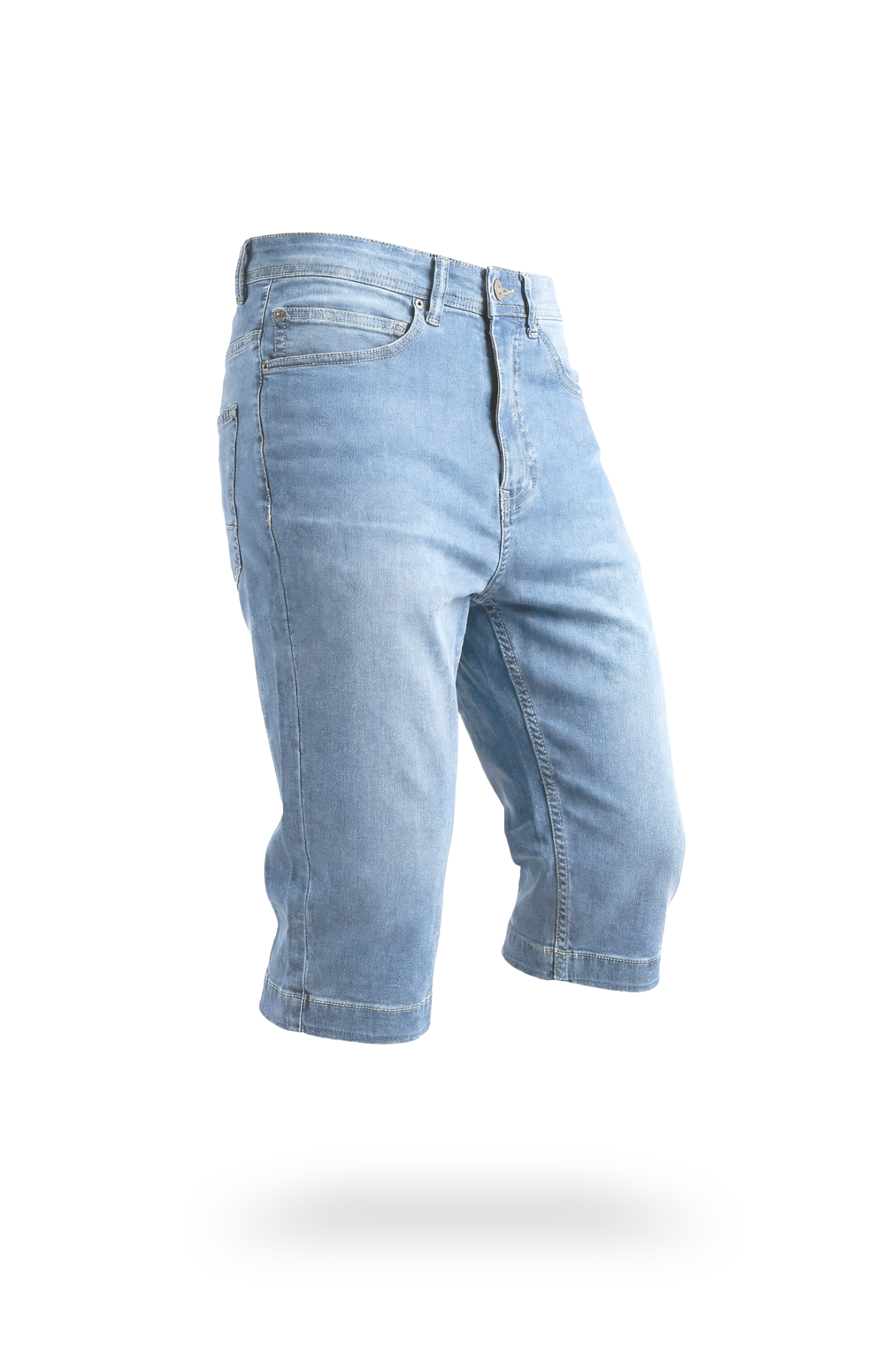 NIL – Bermuda Long Denim - bleach
