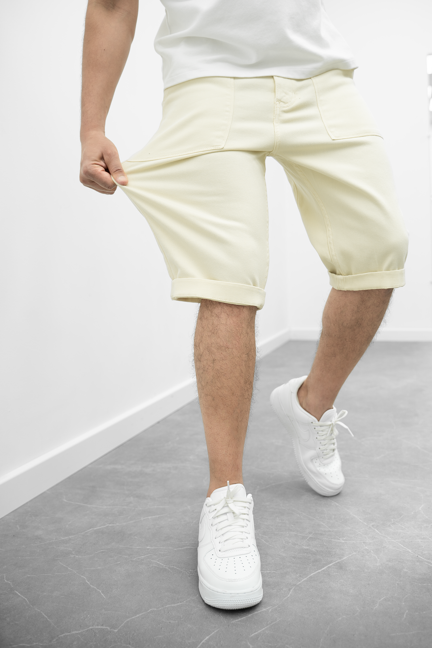 Bermuda long Brod - jaune