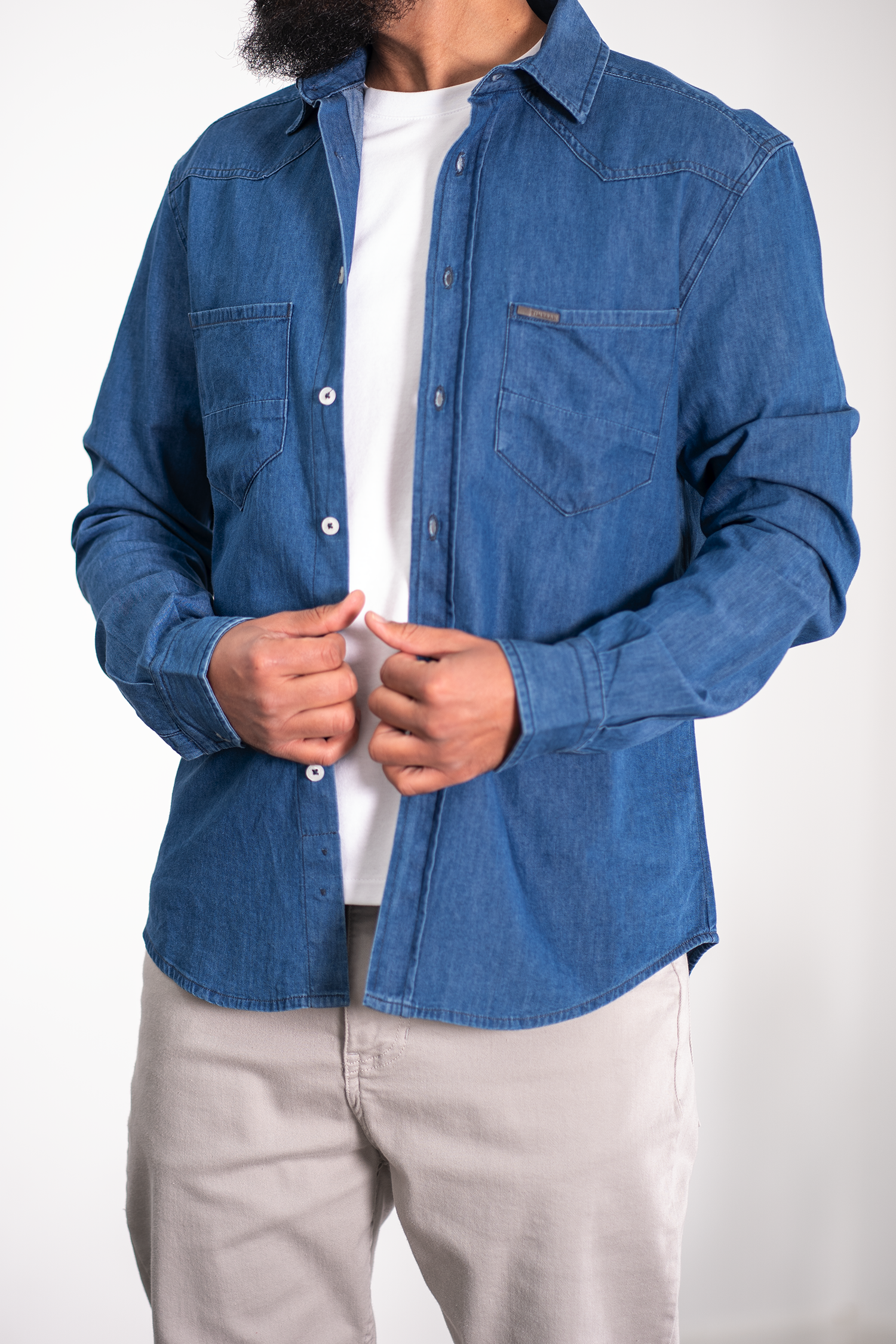 SIVEL – Chemise Denim - stone