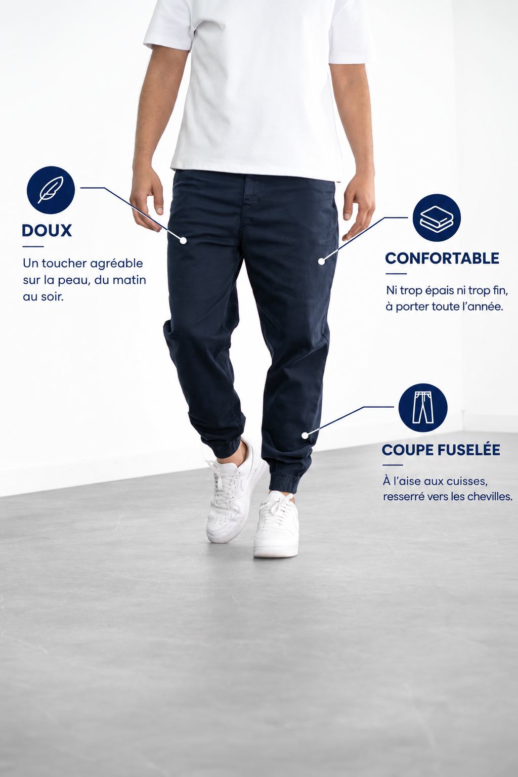 ALTO – Jogpant - marine