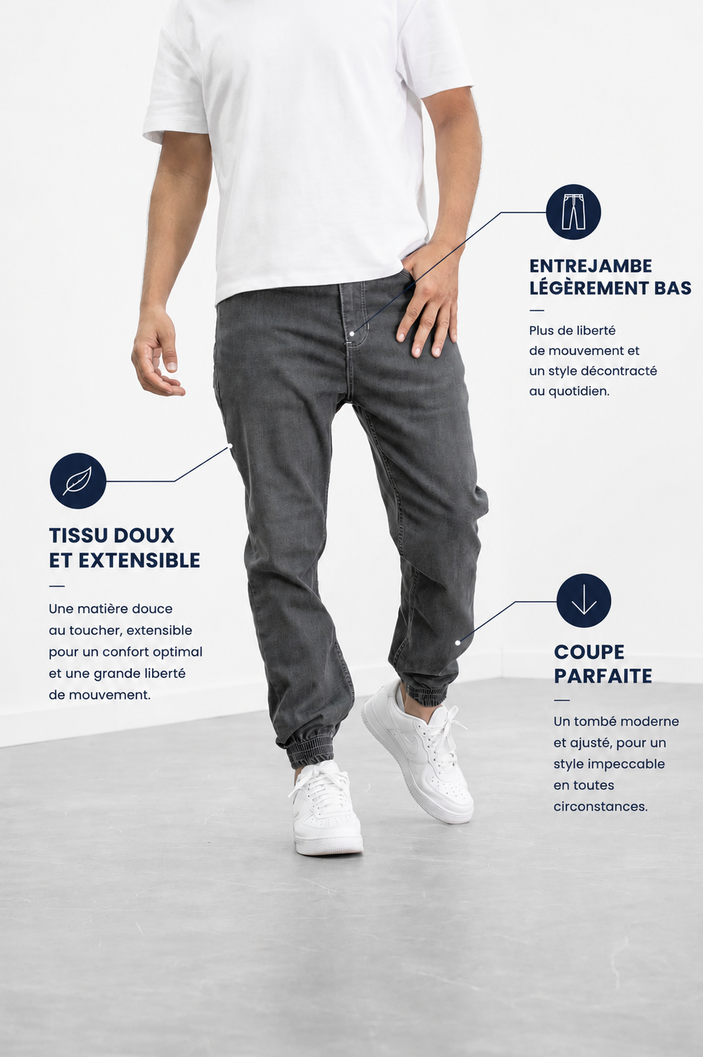 ELVI - Jogpant Denim