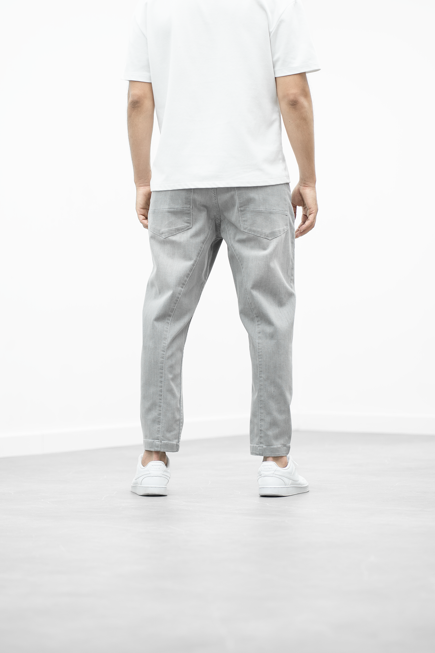 Pantalon 7/8ème jeans gris dori