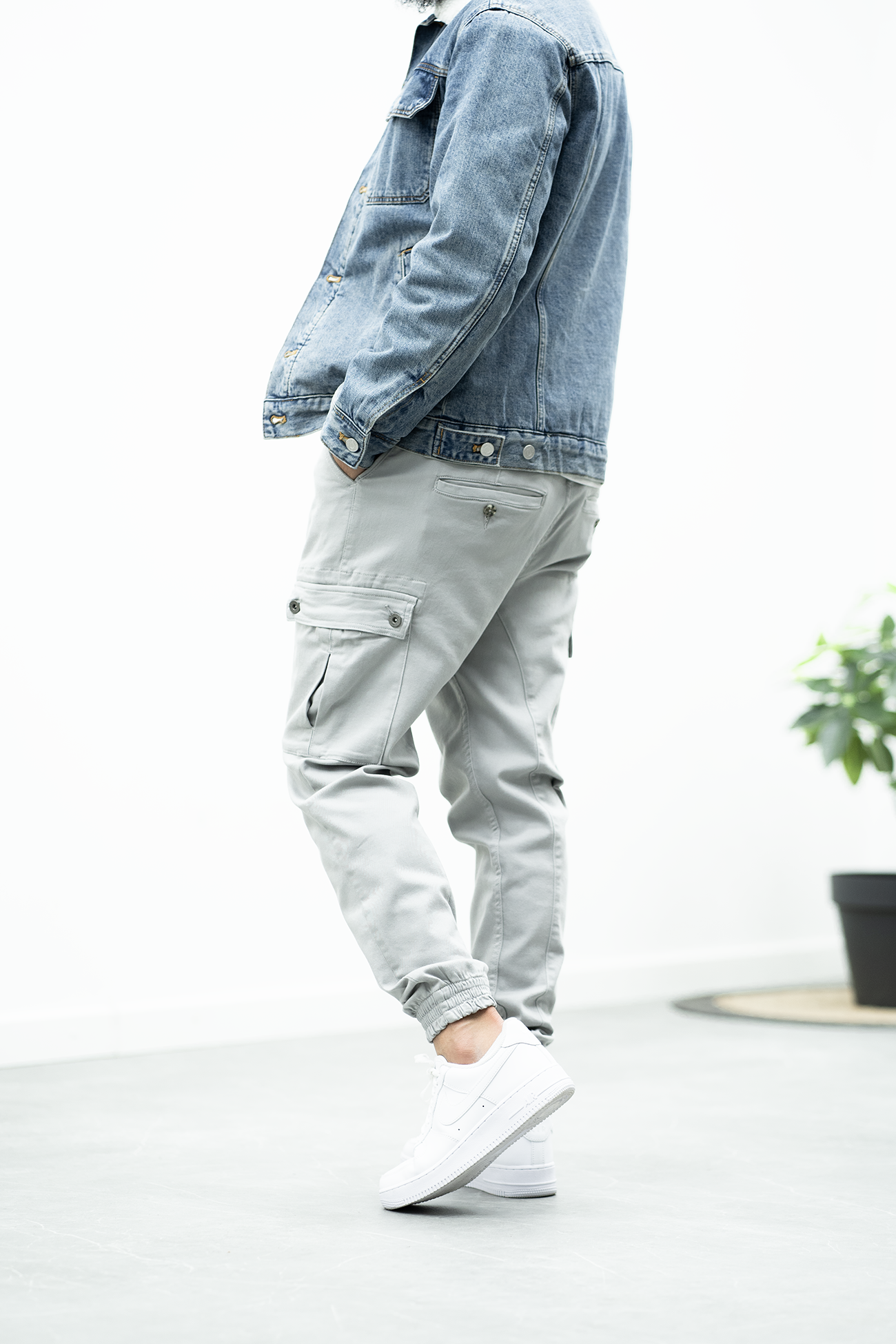 Pantalon jogpant cargo Chevy - Gris
