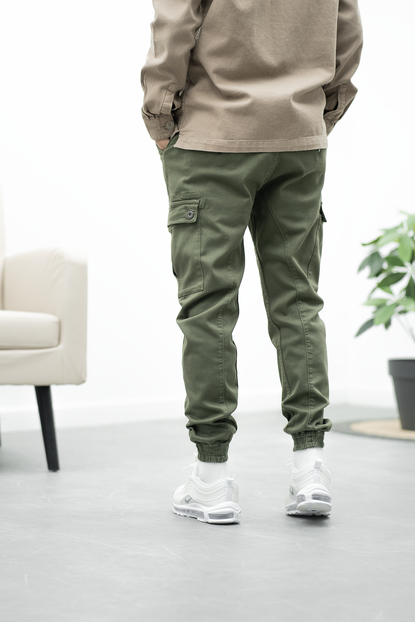 Pantalon jogpant cargo Chevy - kaki