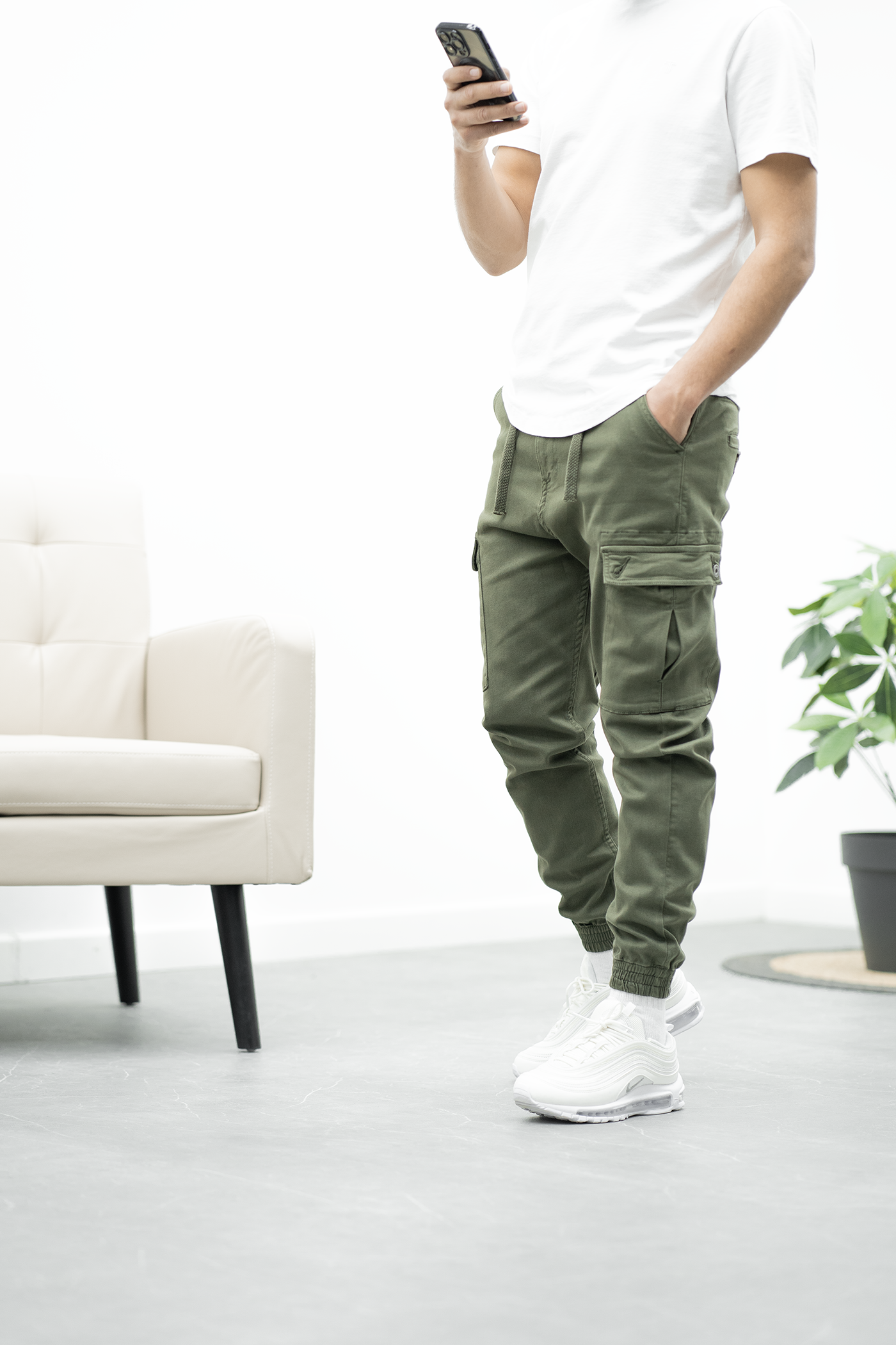 Pantalon jogpant cargo Chevy - Kaki