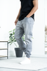 PANTALON HOMME JOGPANT JEANS GRIS CONFORT