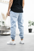 PANTALON HOMME JOGPANT JEANS BLEU BLEACH