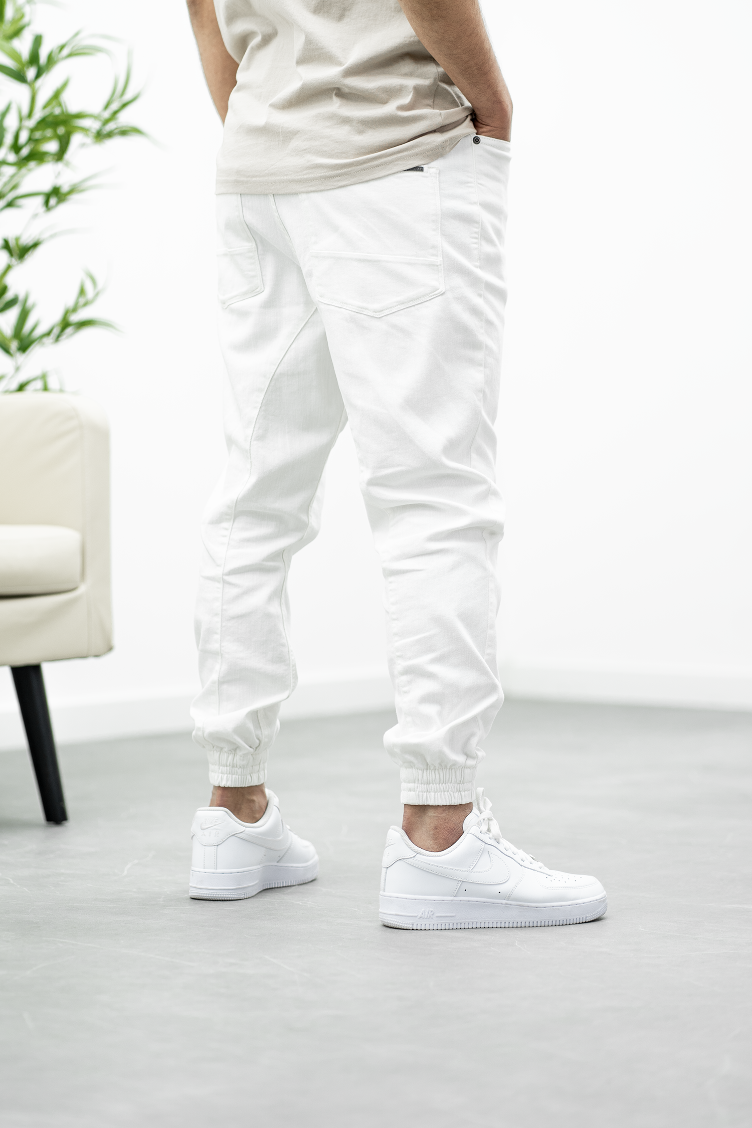 Pantalon jogpant Chevy - ivoire