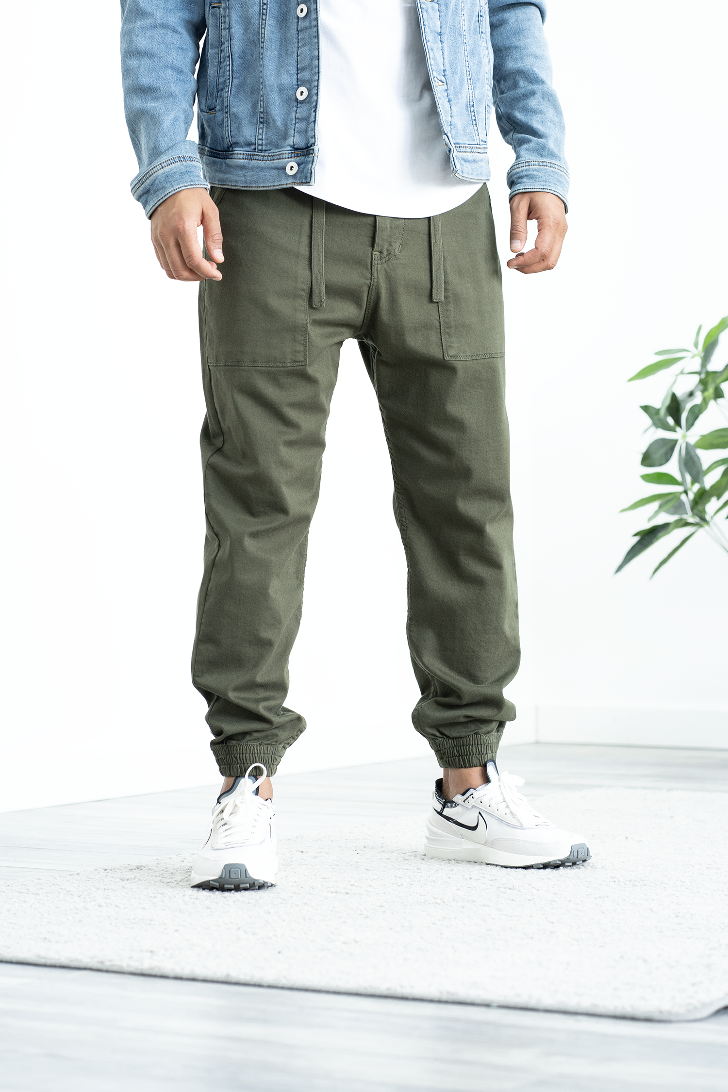 Pantalon jogpant Brod - kaki