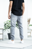 PANTALON HOMME JOGPANT JEANS GRIS CONFORT