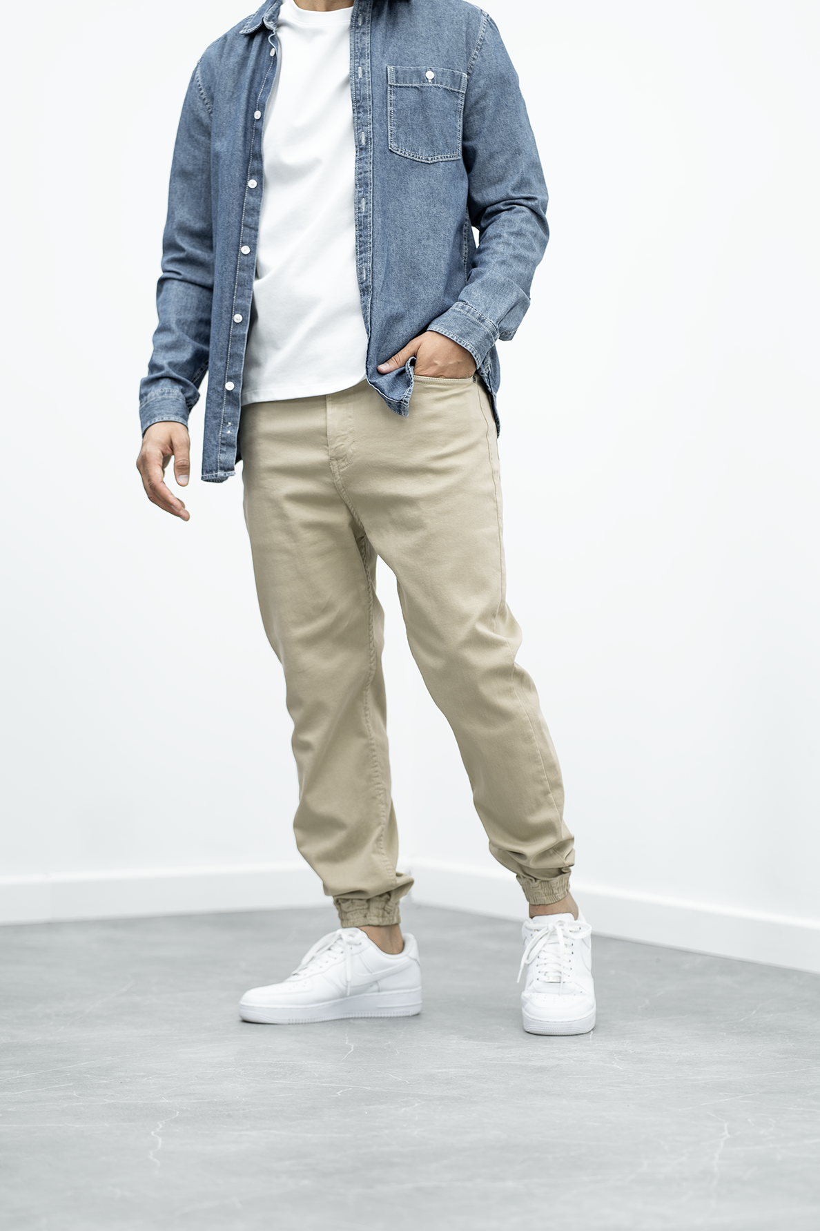 Pantalon jogpant Chevy - beige