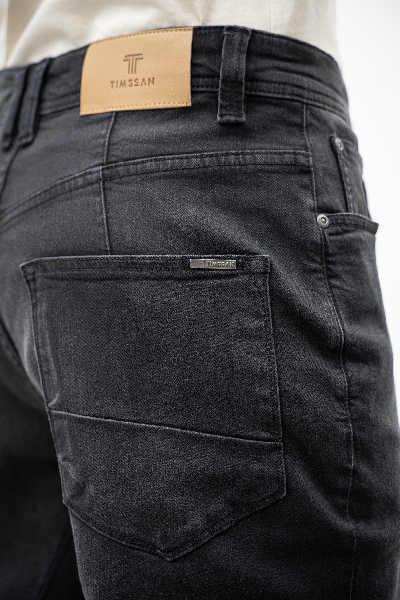 Pantalon jogpant jeans stone Dark