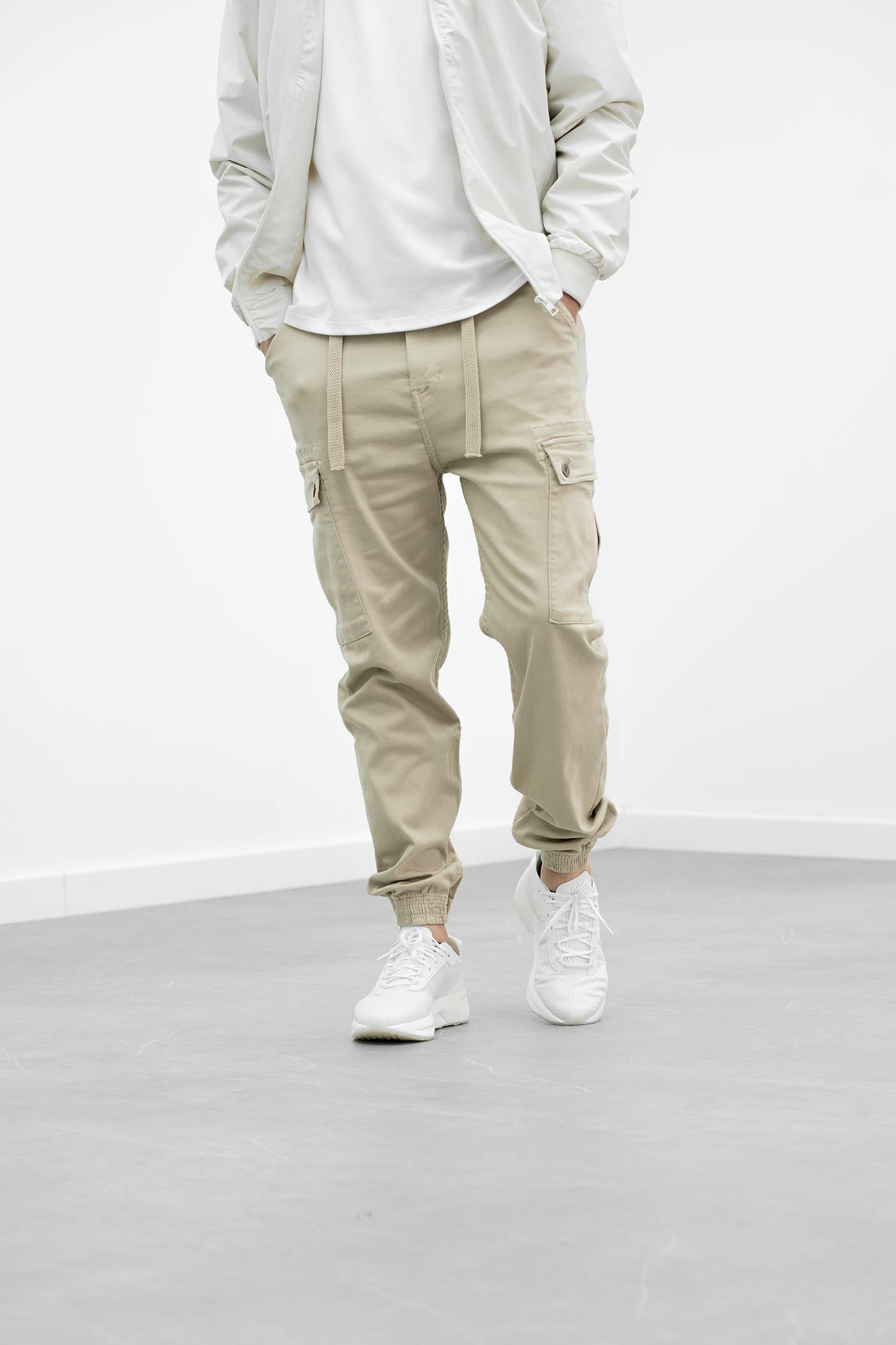 Pantalon jogpant cargo Chevy - Beige