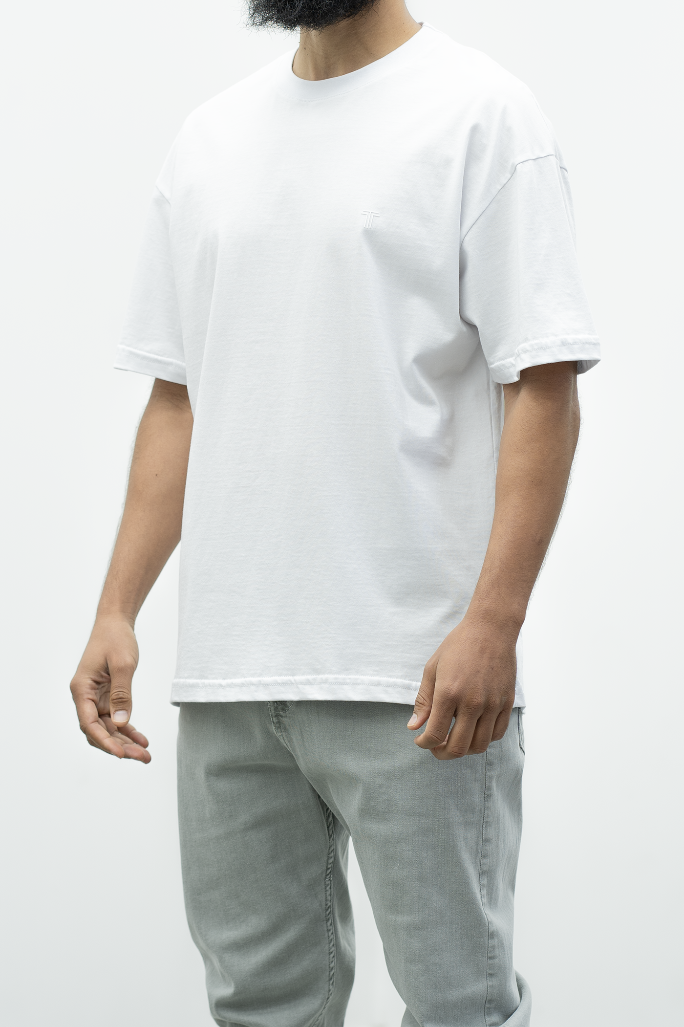 T-shirt oversize - blanc