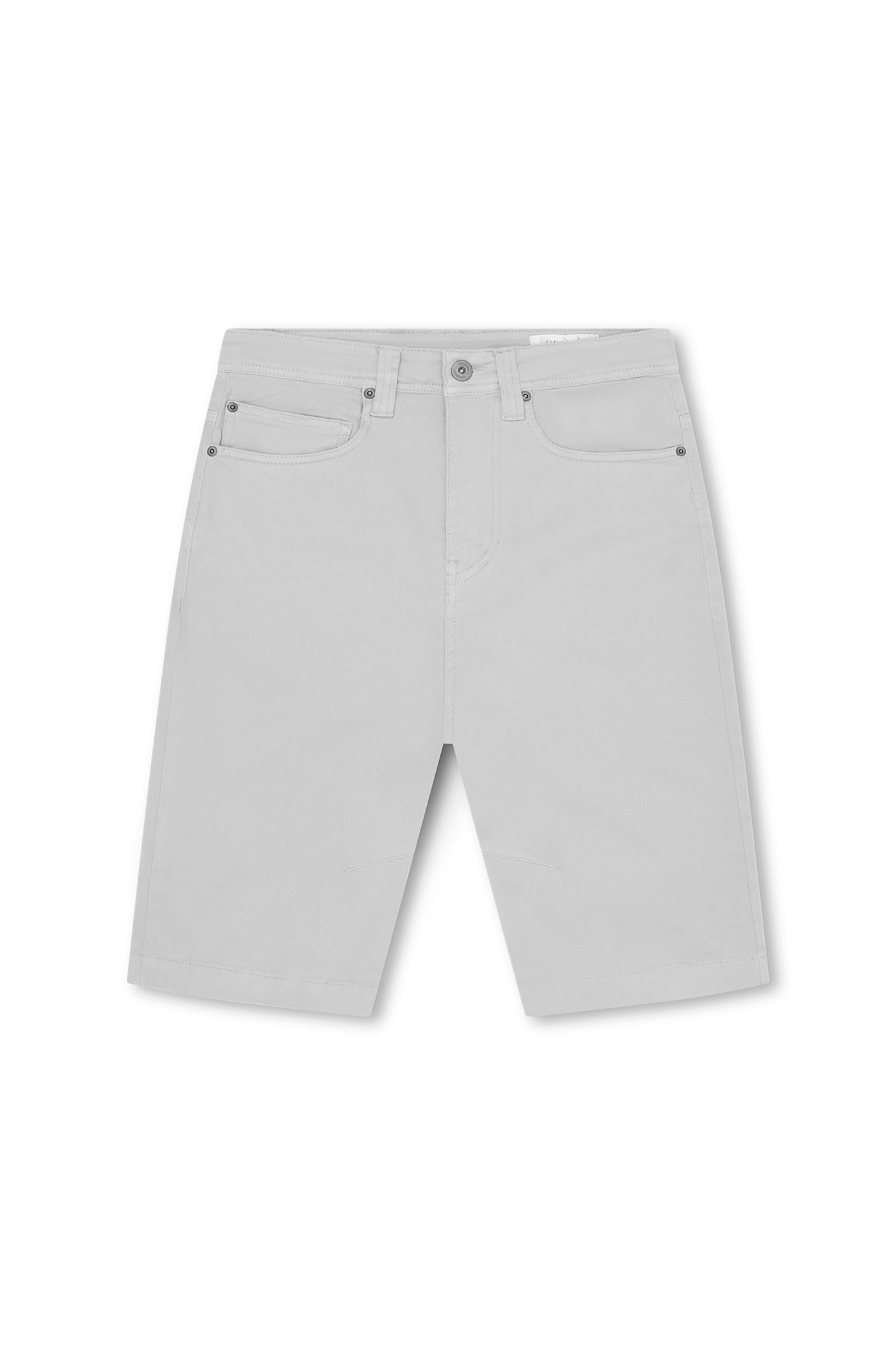 Bermuda long confort - Gris clair