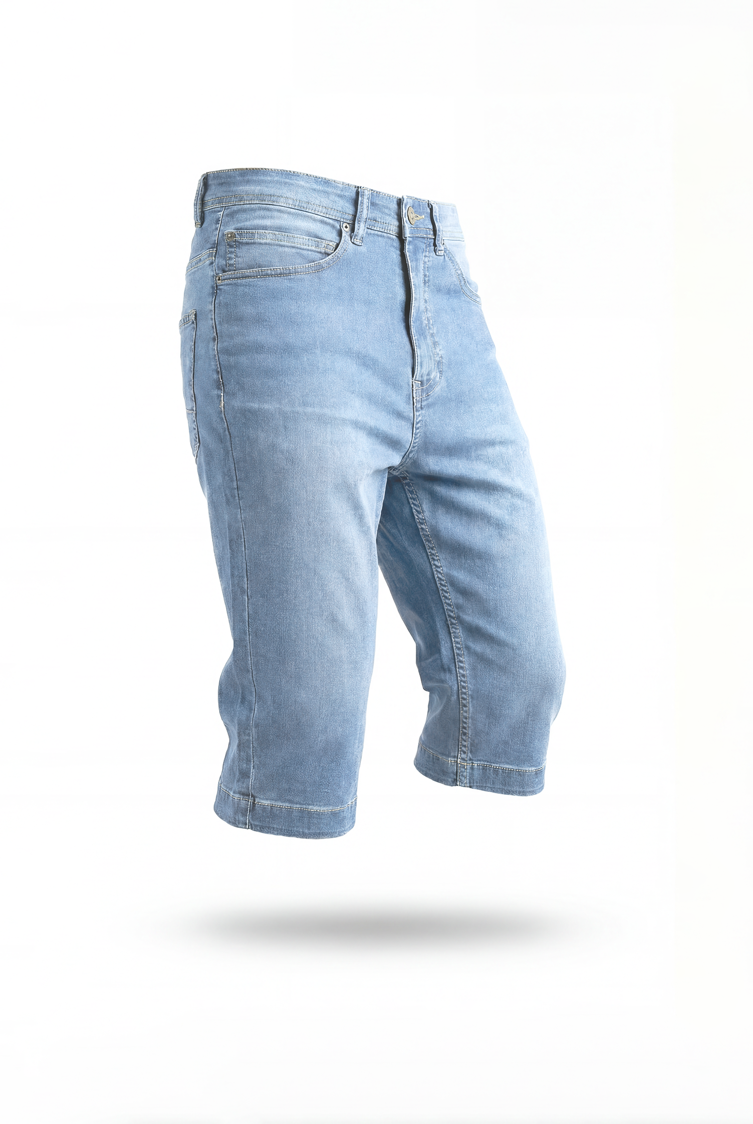 NIL – Bermuda Long Denim - bleach