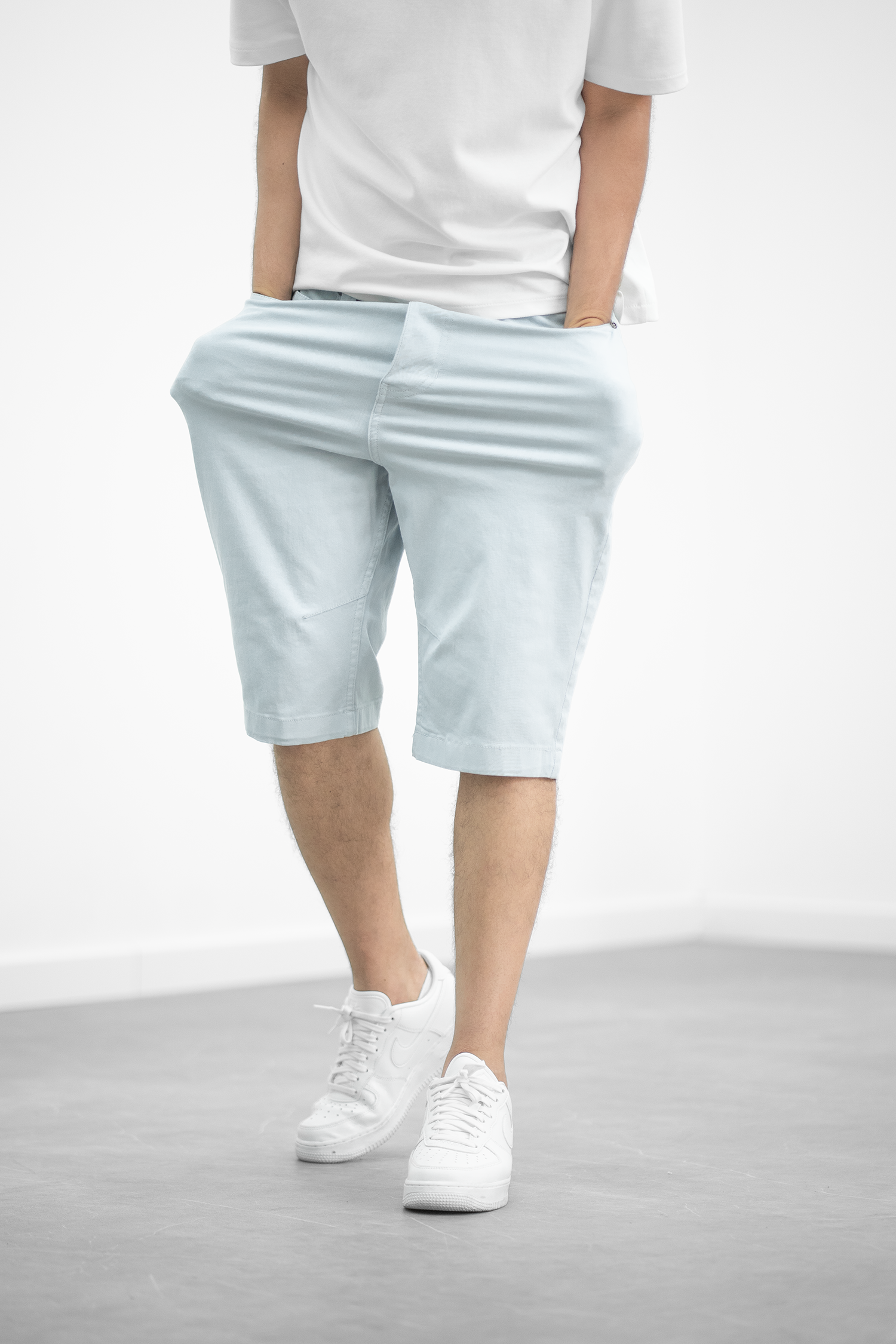 Bermuda long Soft - Azur