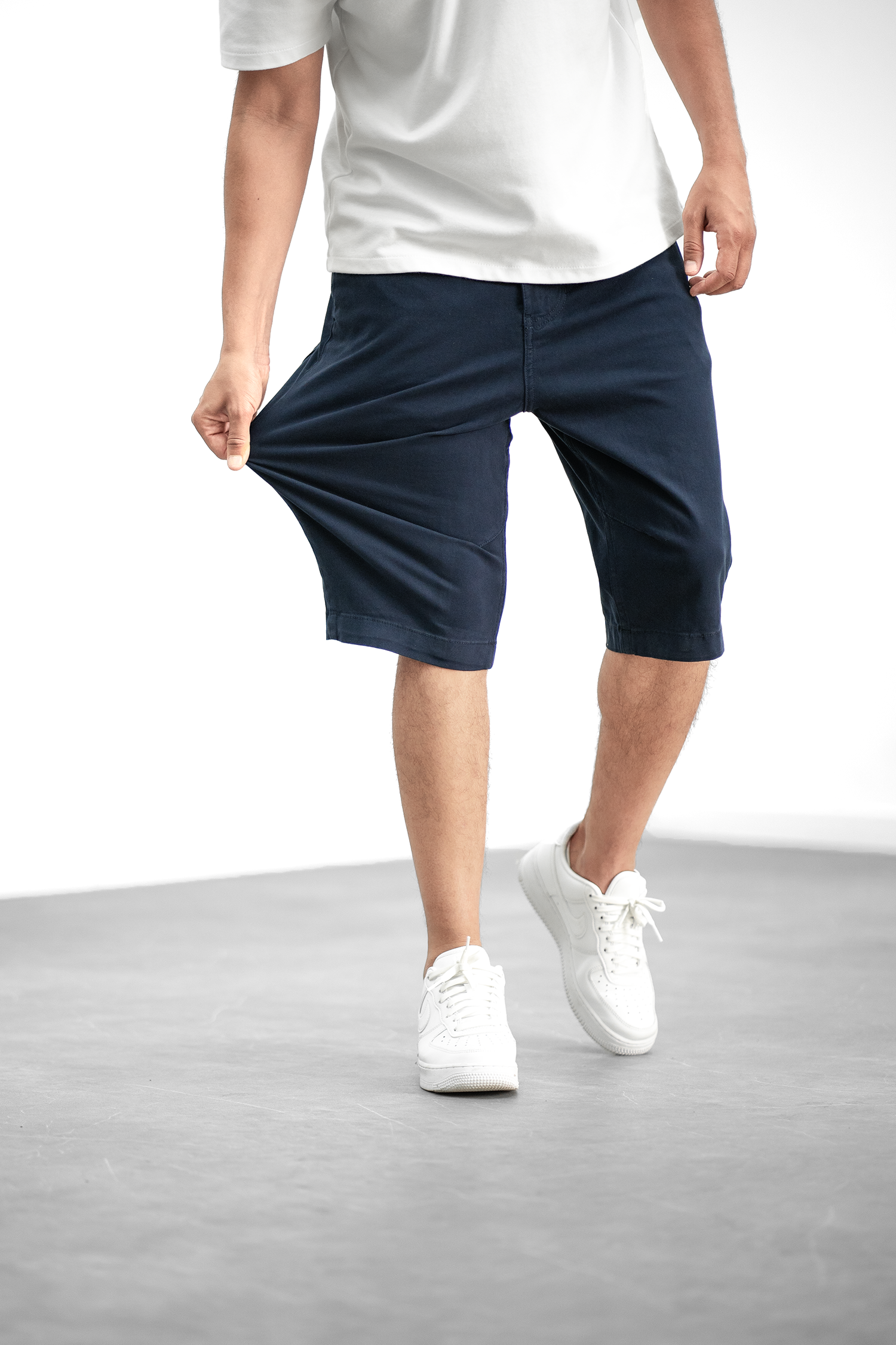 Bermuda long Soft - Marine