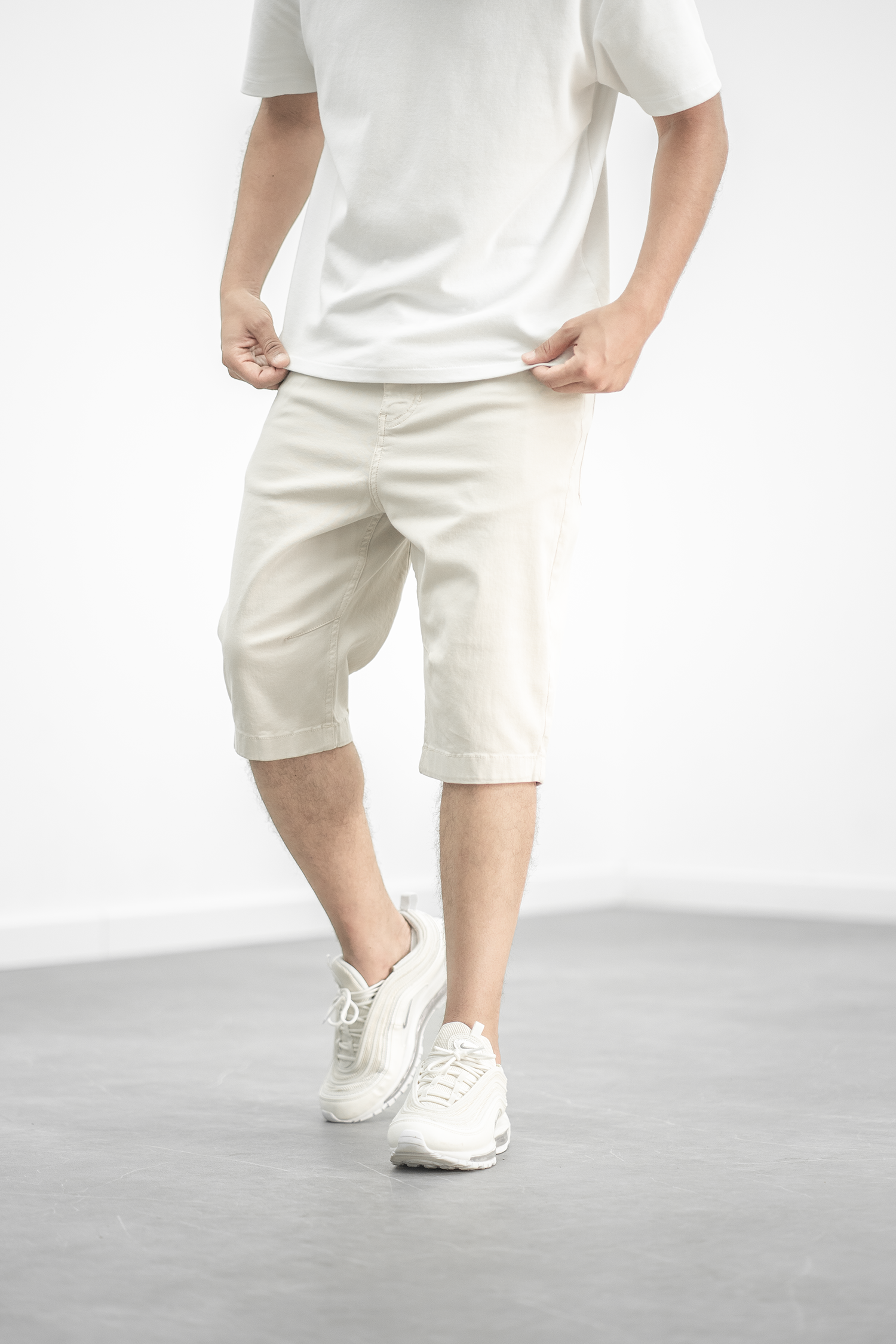 Bermuda long Soft - crème