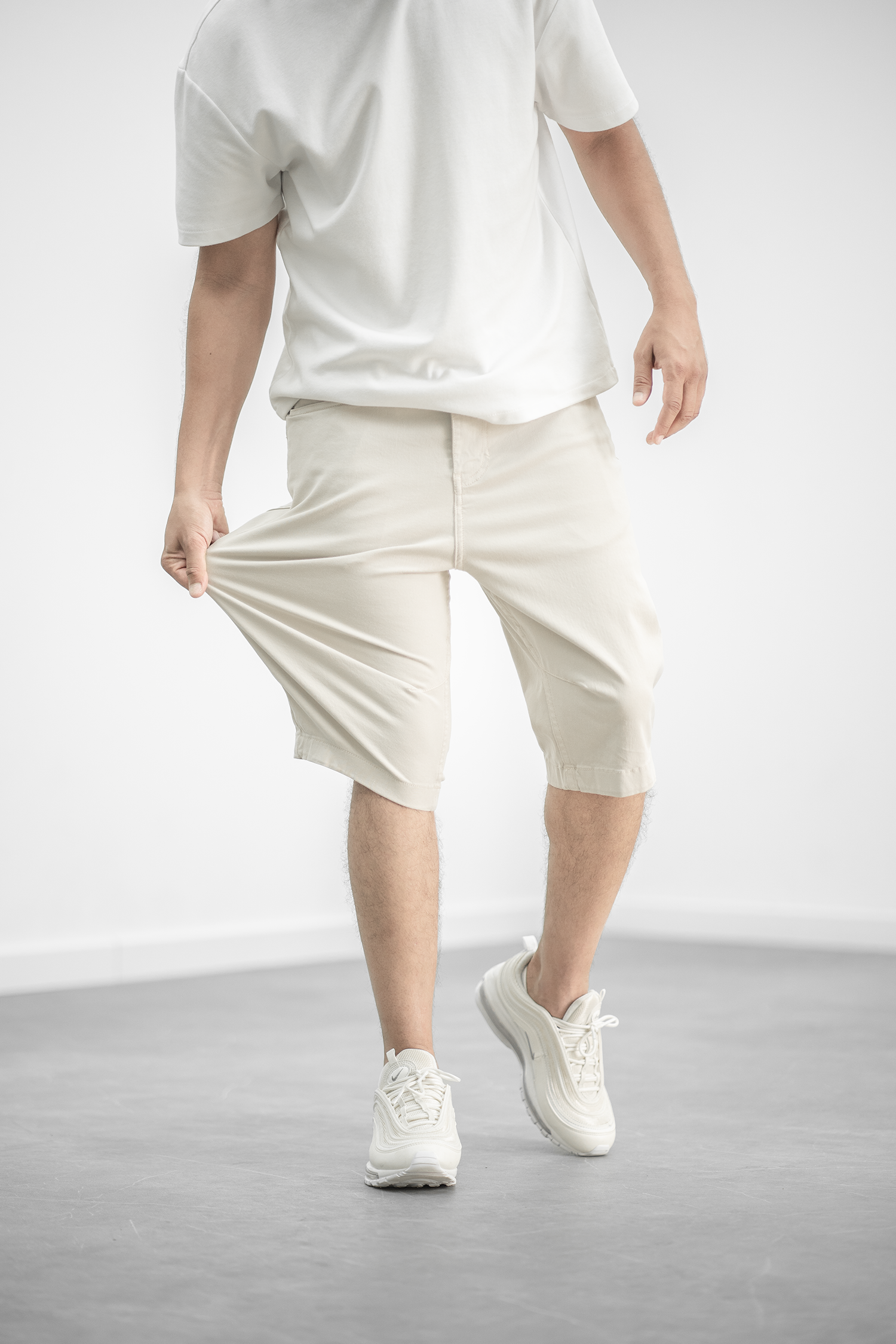 SOFT - Bermuda long - Crème