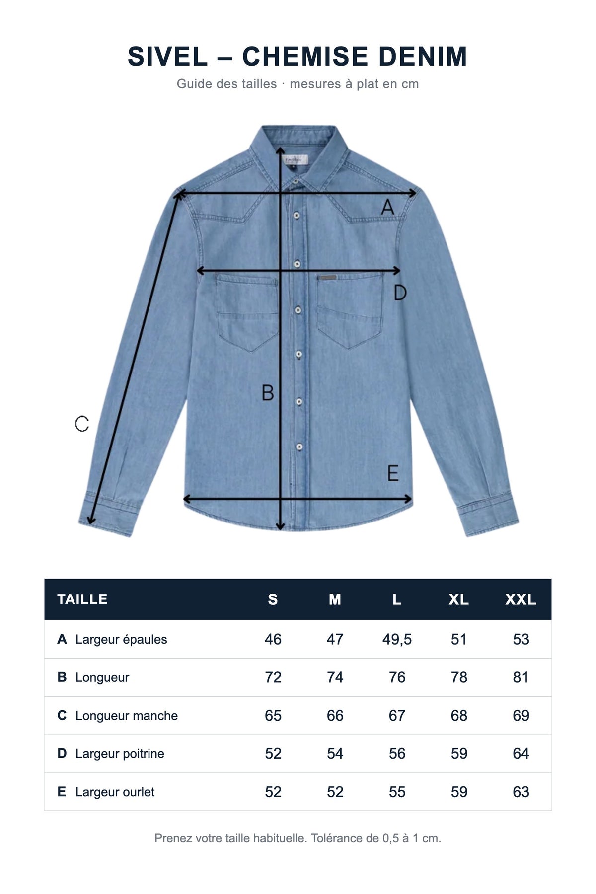 SIVEL – Chemise Denim - sivel – chemise denim