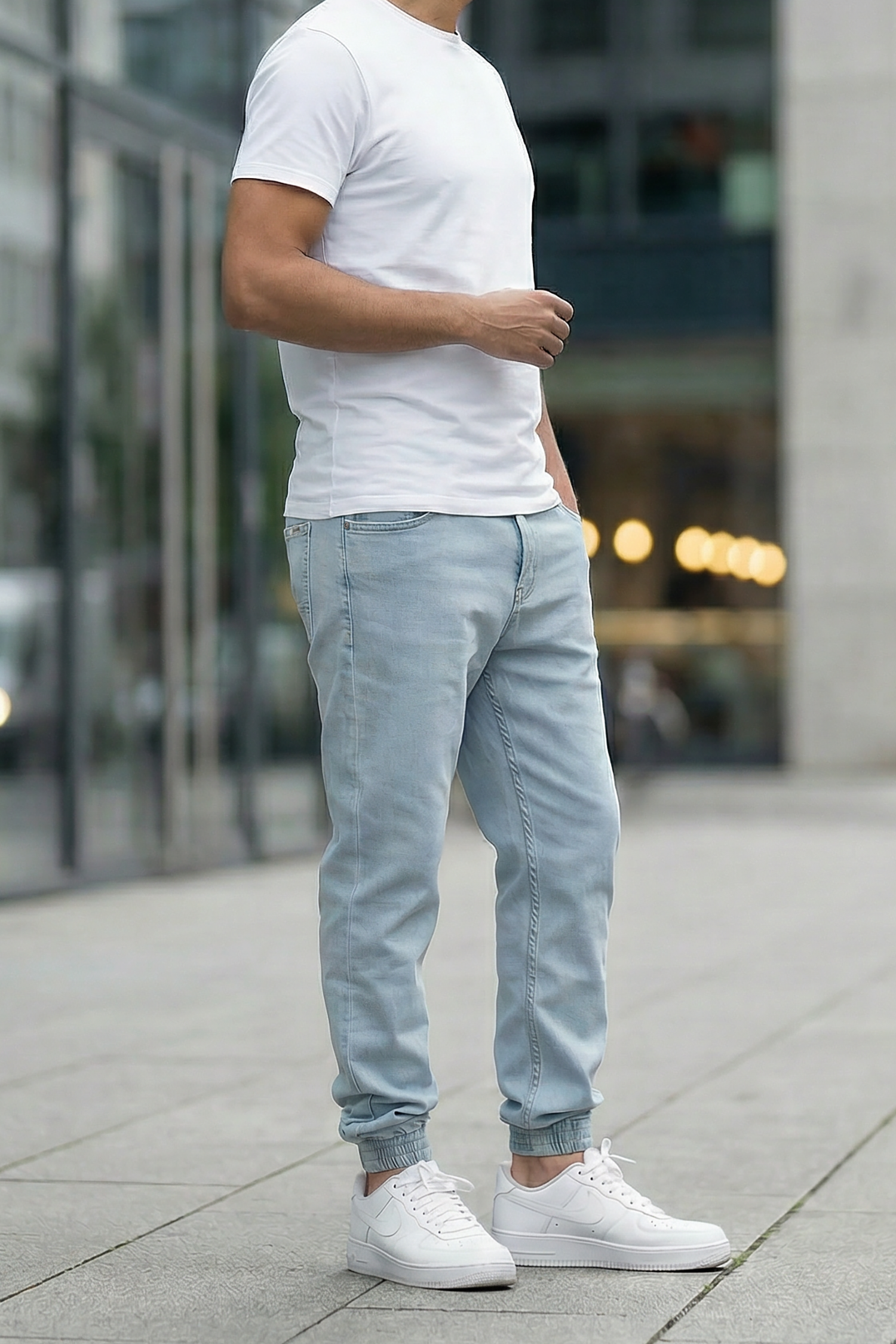 NIL – Jogpant Denim – Bleach