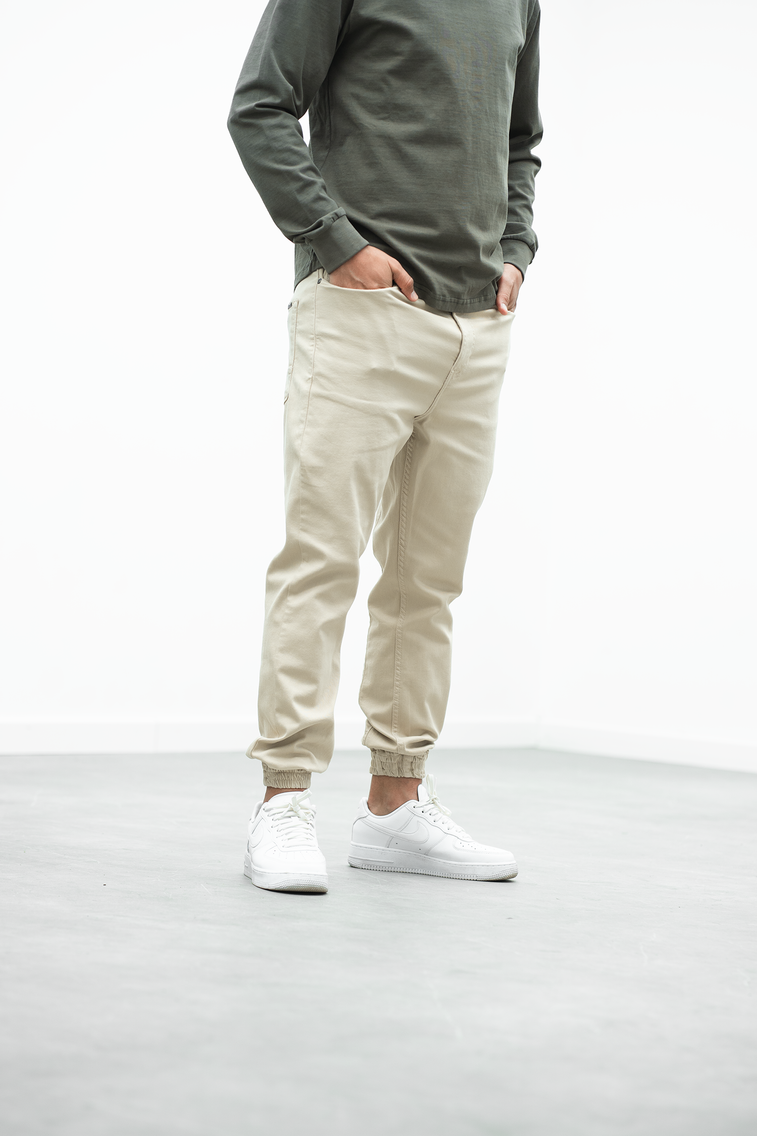 Pantalon jogpant Chevy - crème