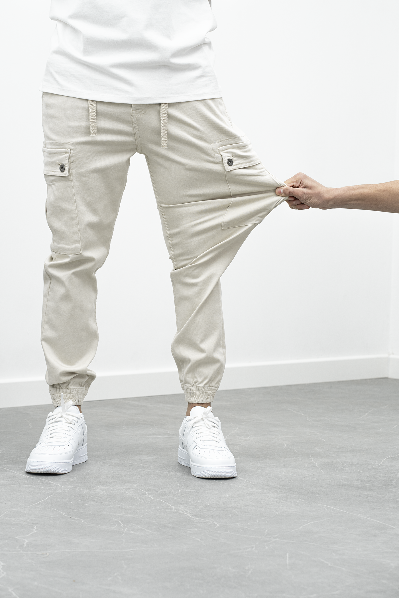 CHEVY – Jogpant Cargo - crème