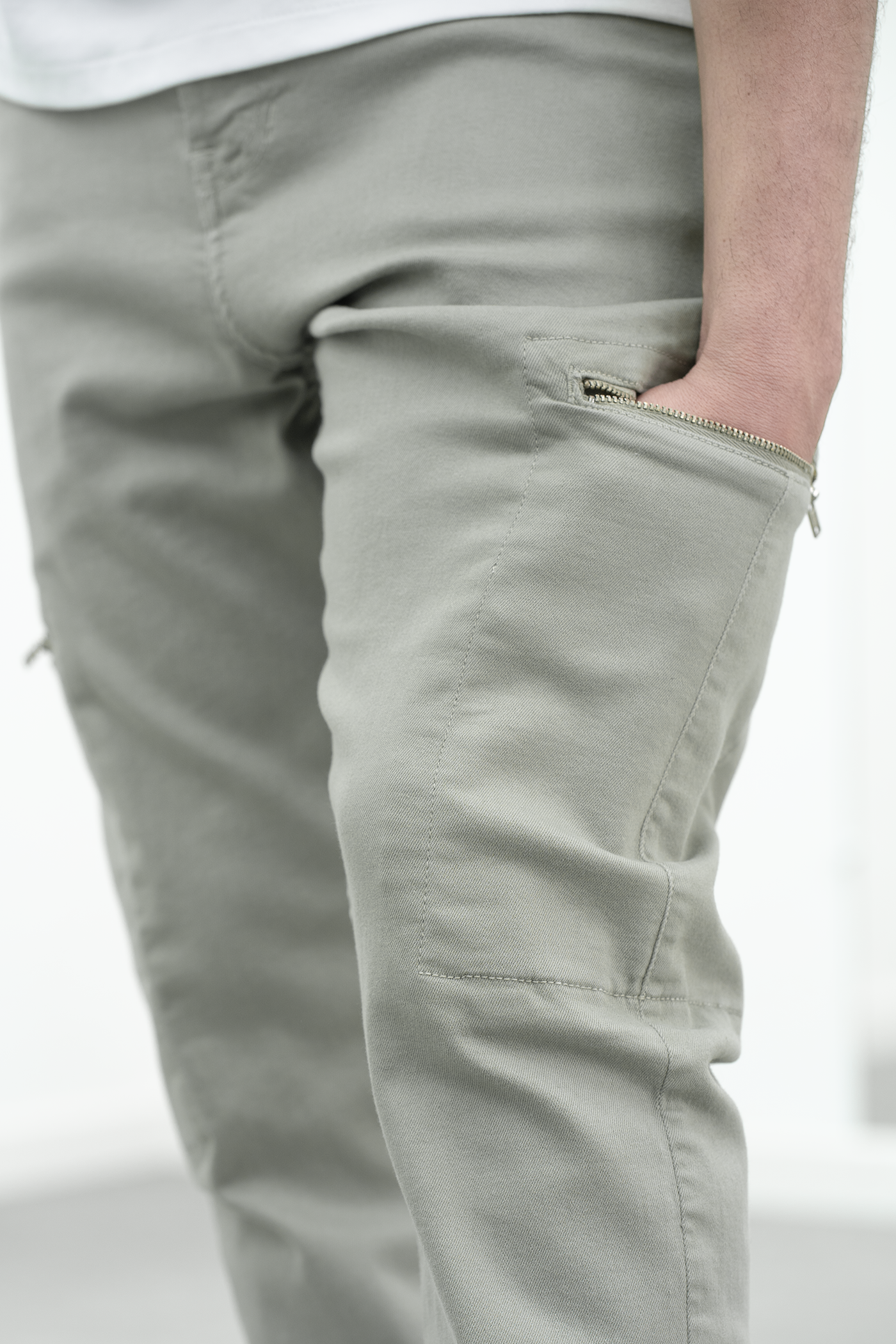 Pantalon jogpant cargo Ezon - amande