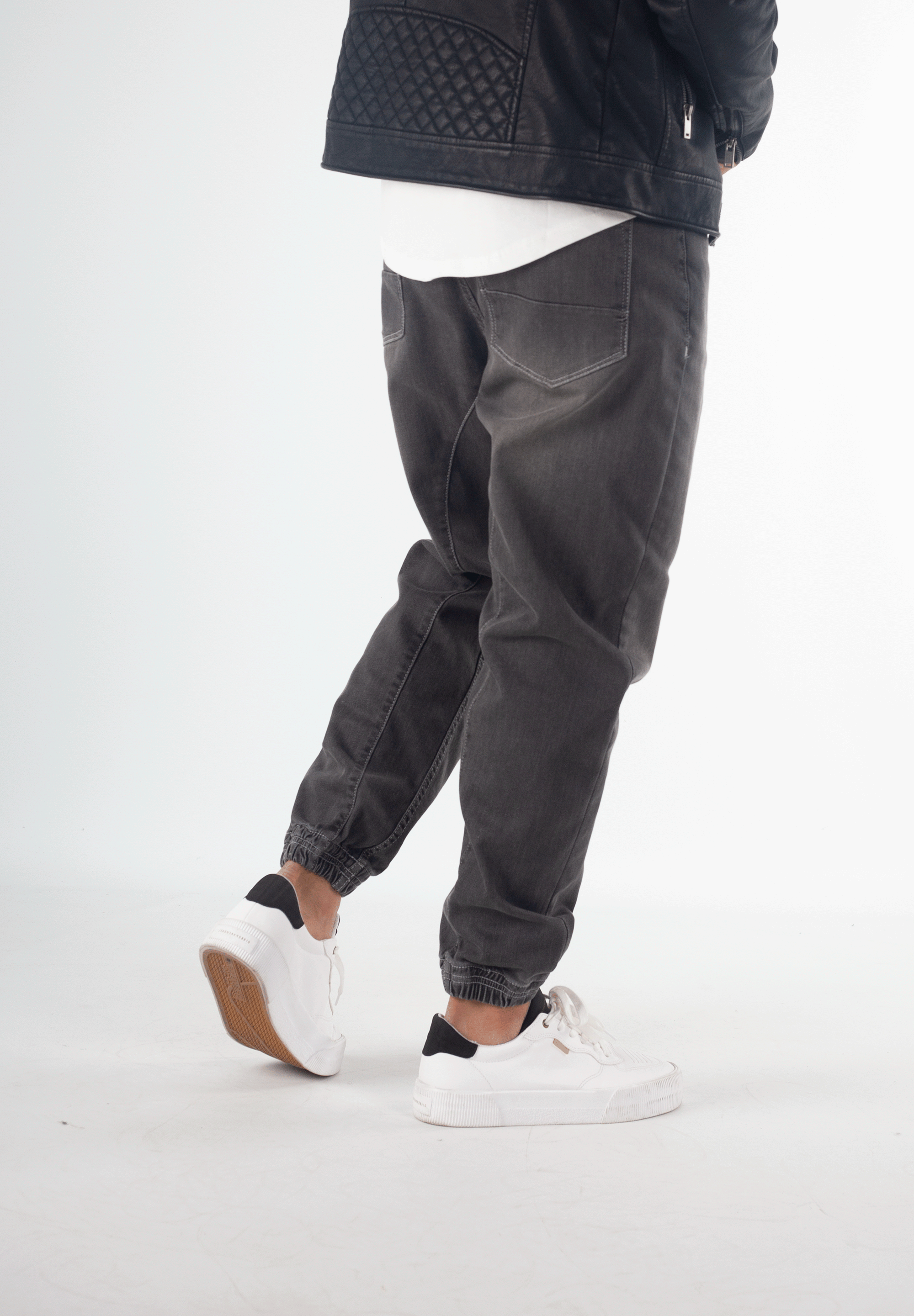 PANTALON HOMME JOGPANT JEANS GRIS STONE - Timssan