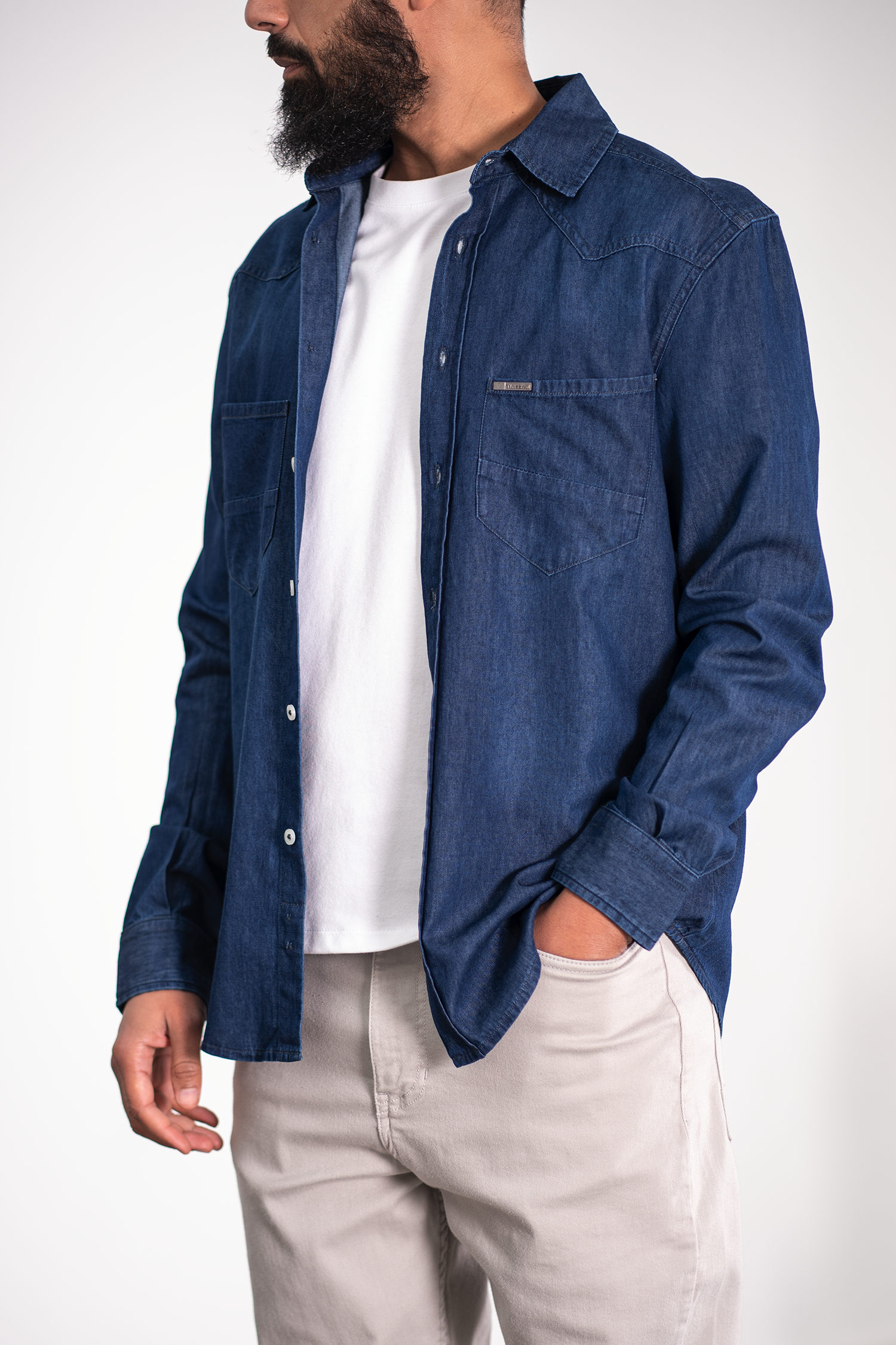 Chemise denim - brut