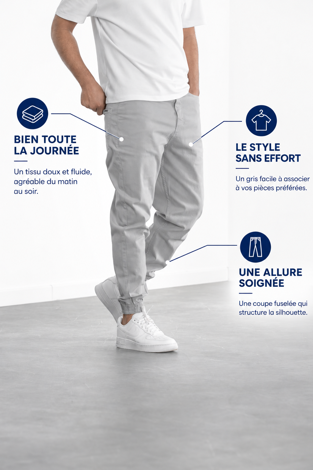 ALTO – Jogpant - gris