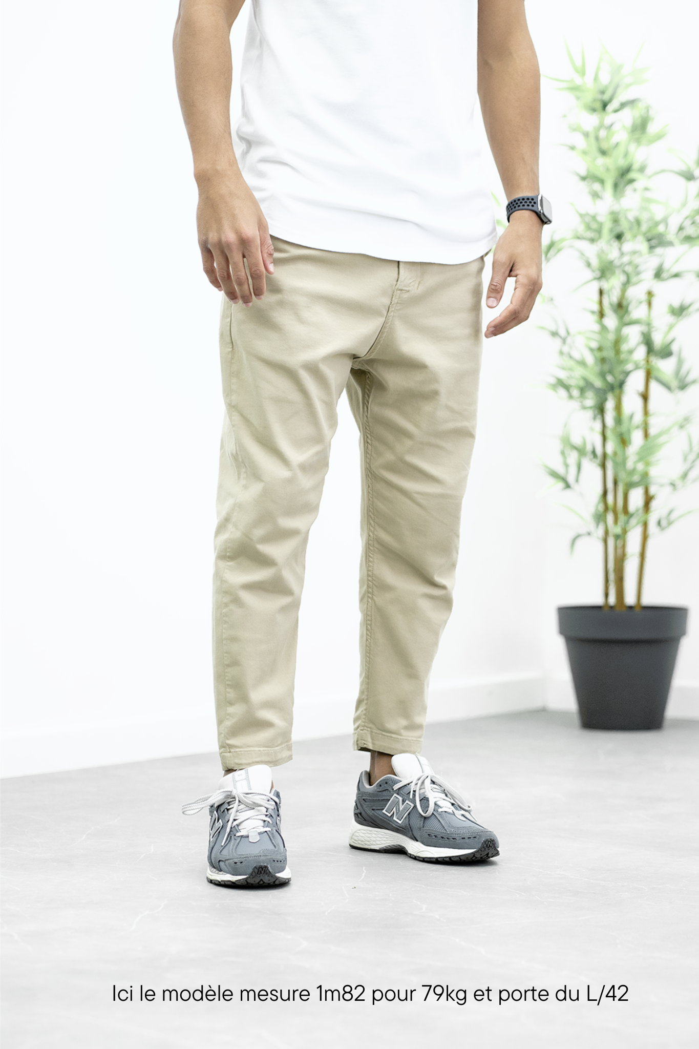 Pantalon homme 7/8 hot sale