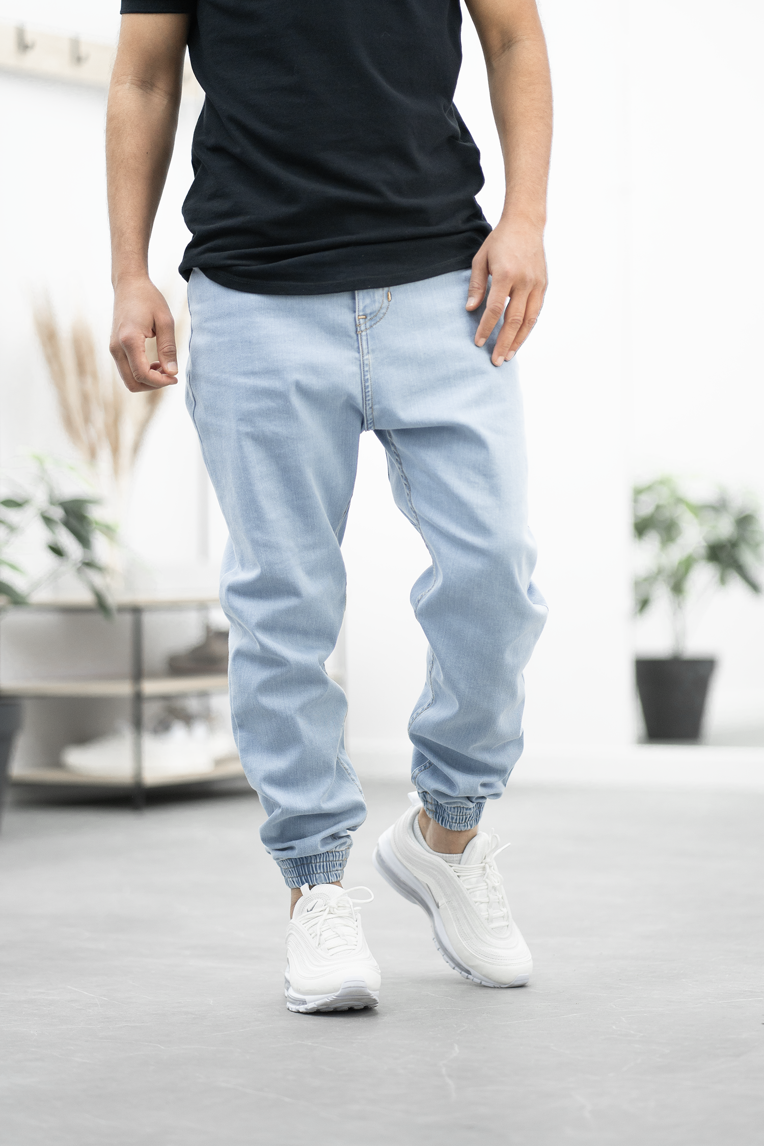 Pantalon bleu discount canard homme