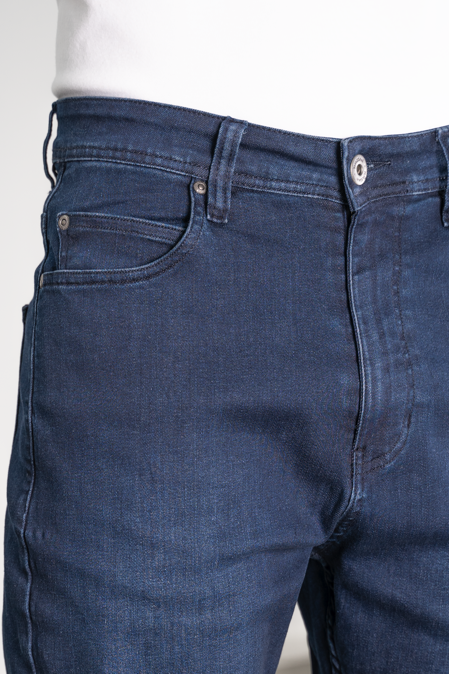 Pantalon jogpant jeans stone bleu