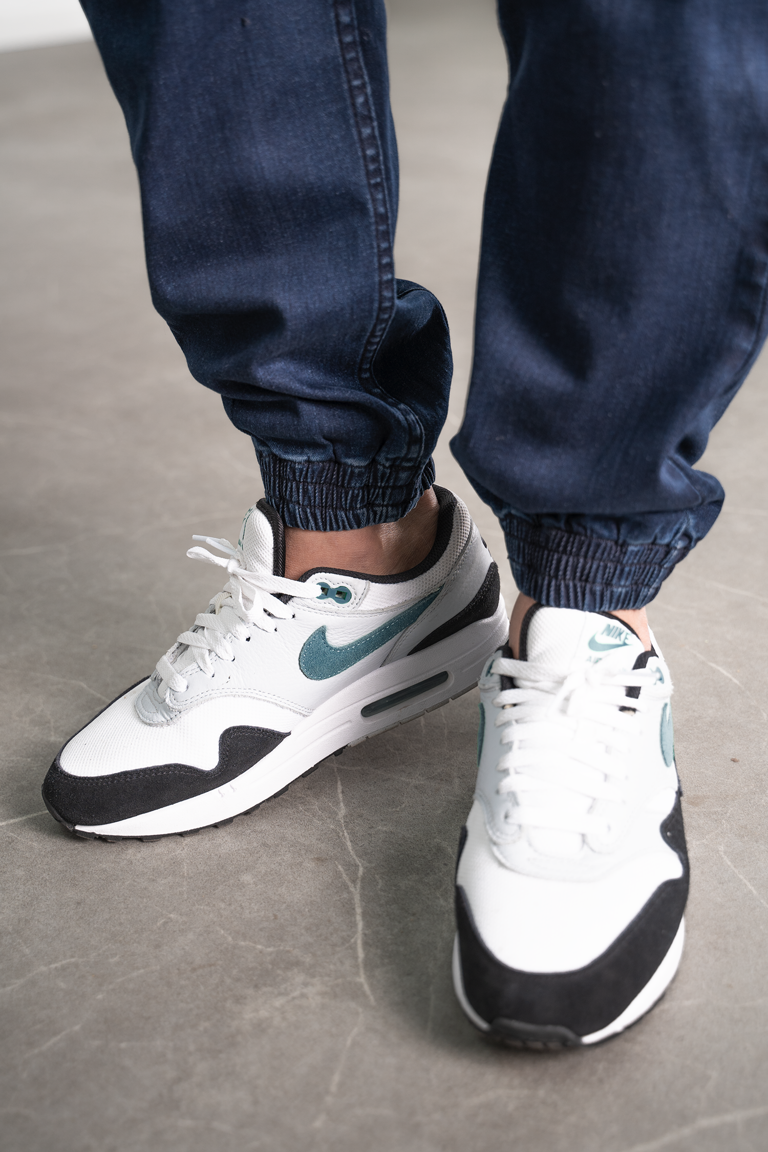 Pantalon jogpant jeans stone bleu