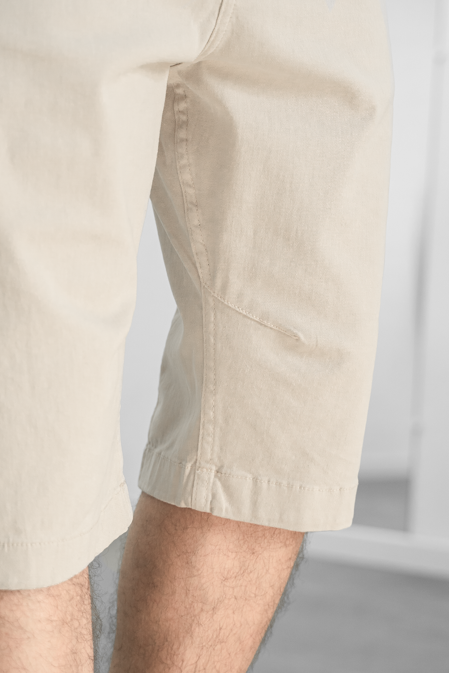 Bermuda long confort - crème
