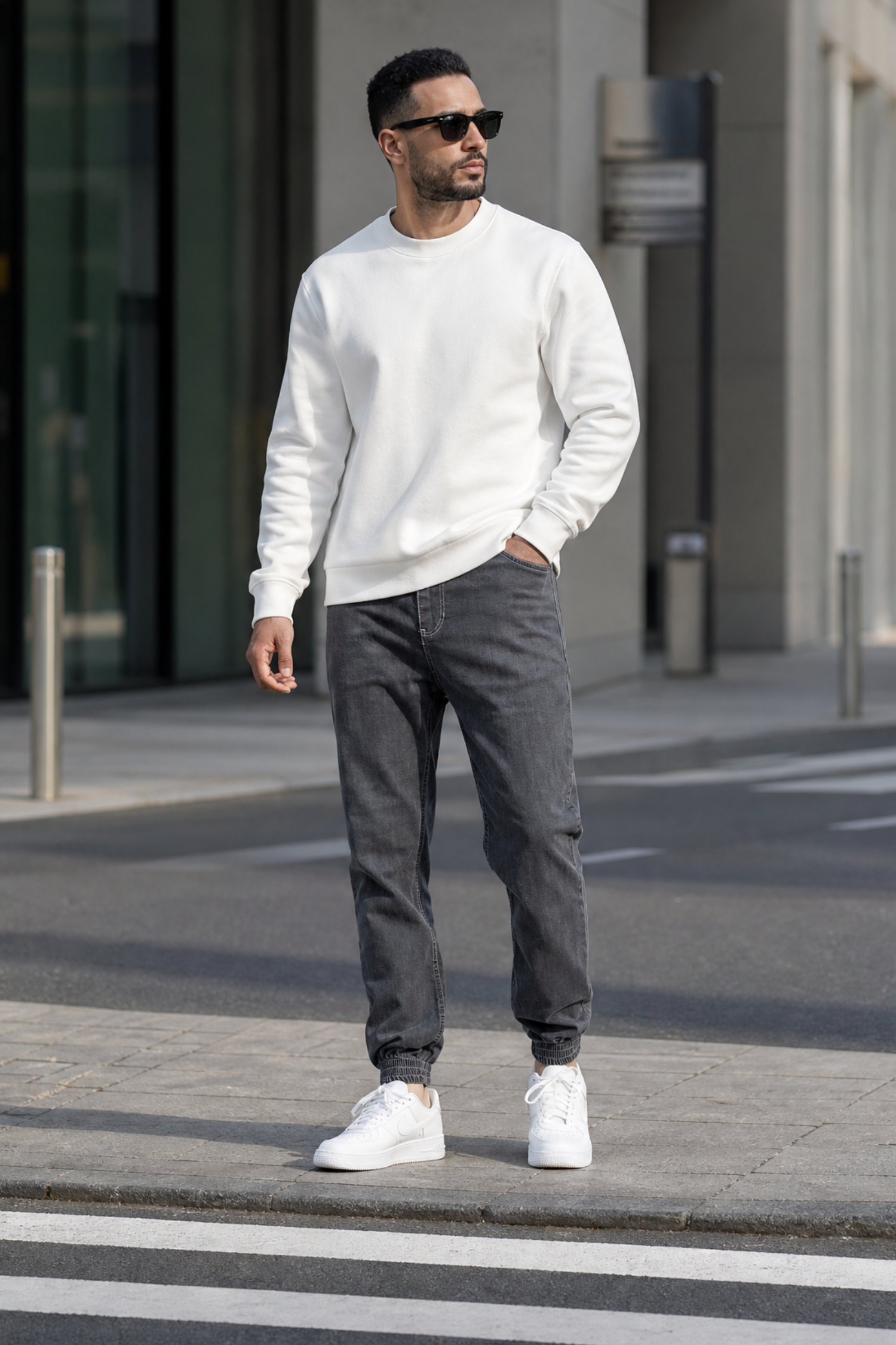 ELVI - Jogpant Denim