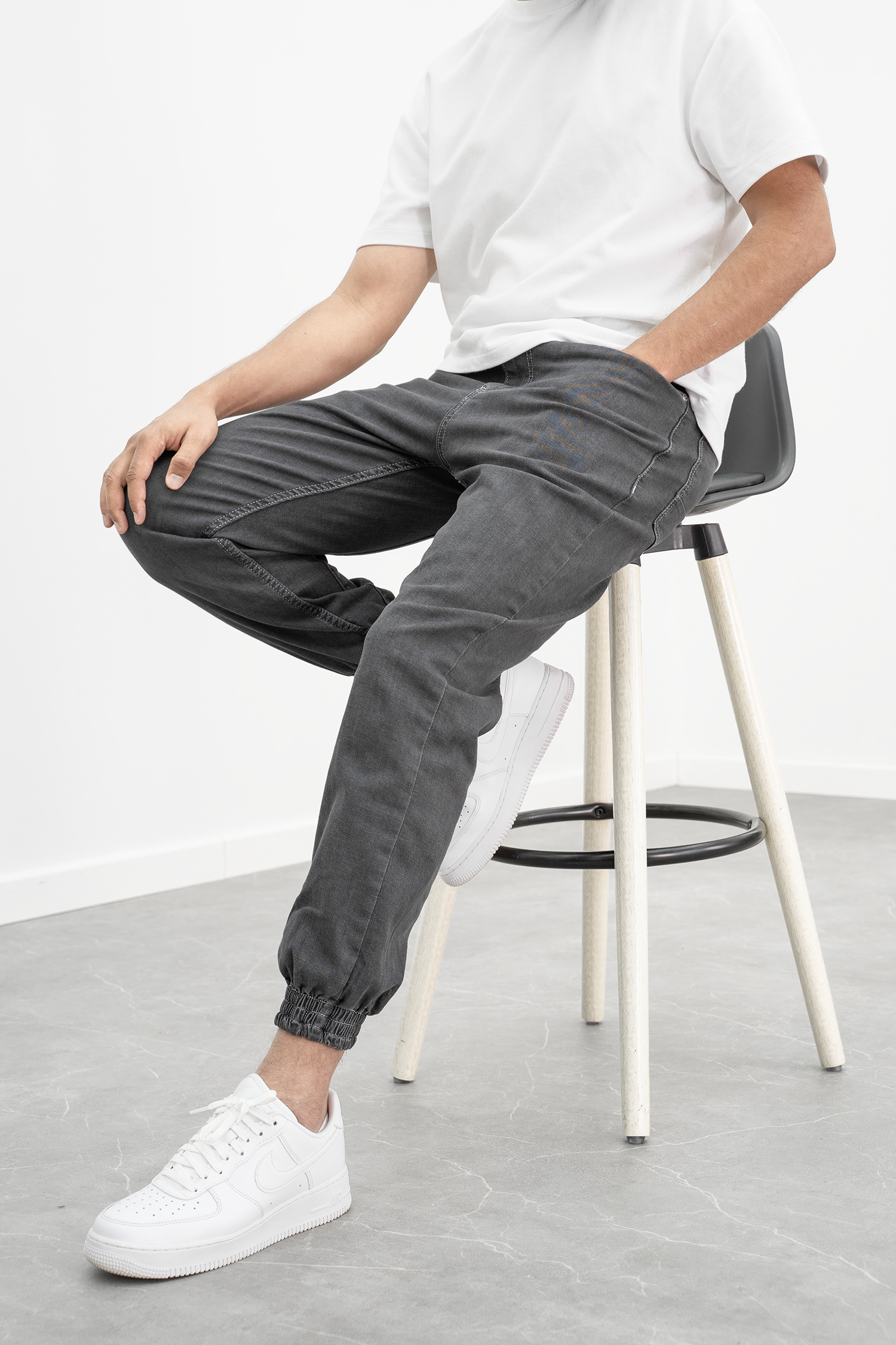 ELVI - Jogpant Denim